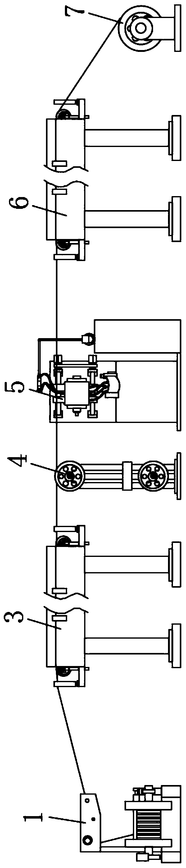 Production method and production equipment of high-voltage damping wire