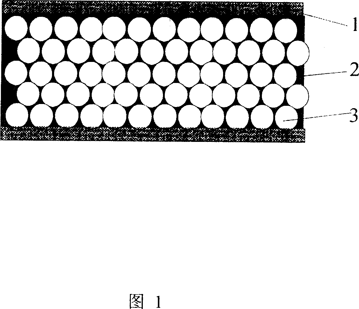 Class vacuum composite sound isolating material and producing process thereof