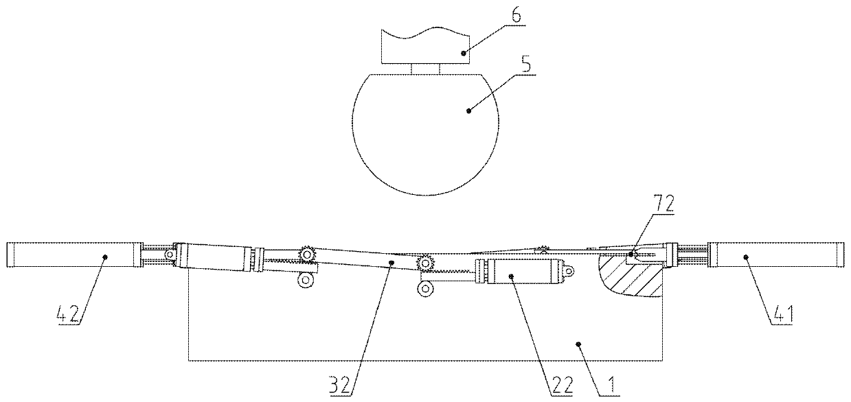 Device for ensuring stamping symmetry of annular supporting ring U-shaped semi-finished product of illuminating lamp of dental operating chair