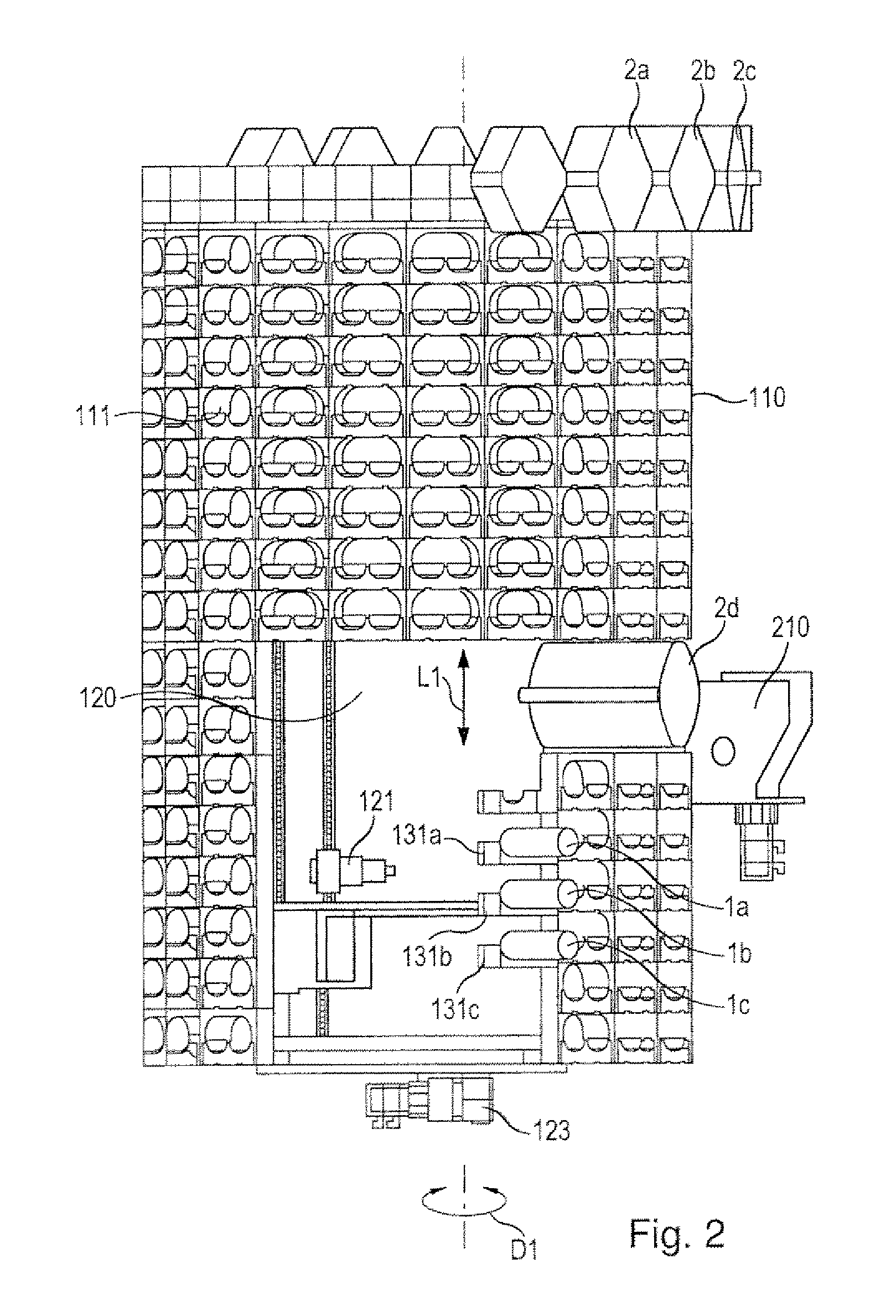 System for Changing and Inserting or Placing Tools on a Machine Tool and Tool Magazine for Storing Tools