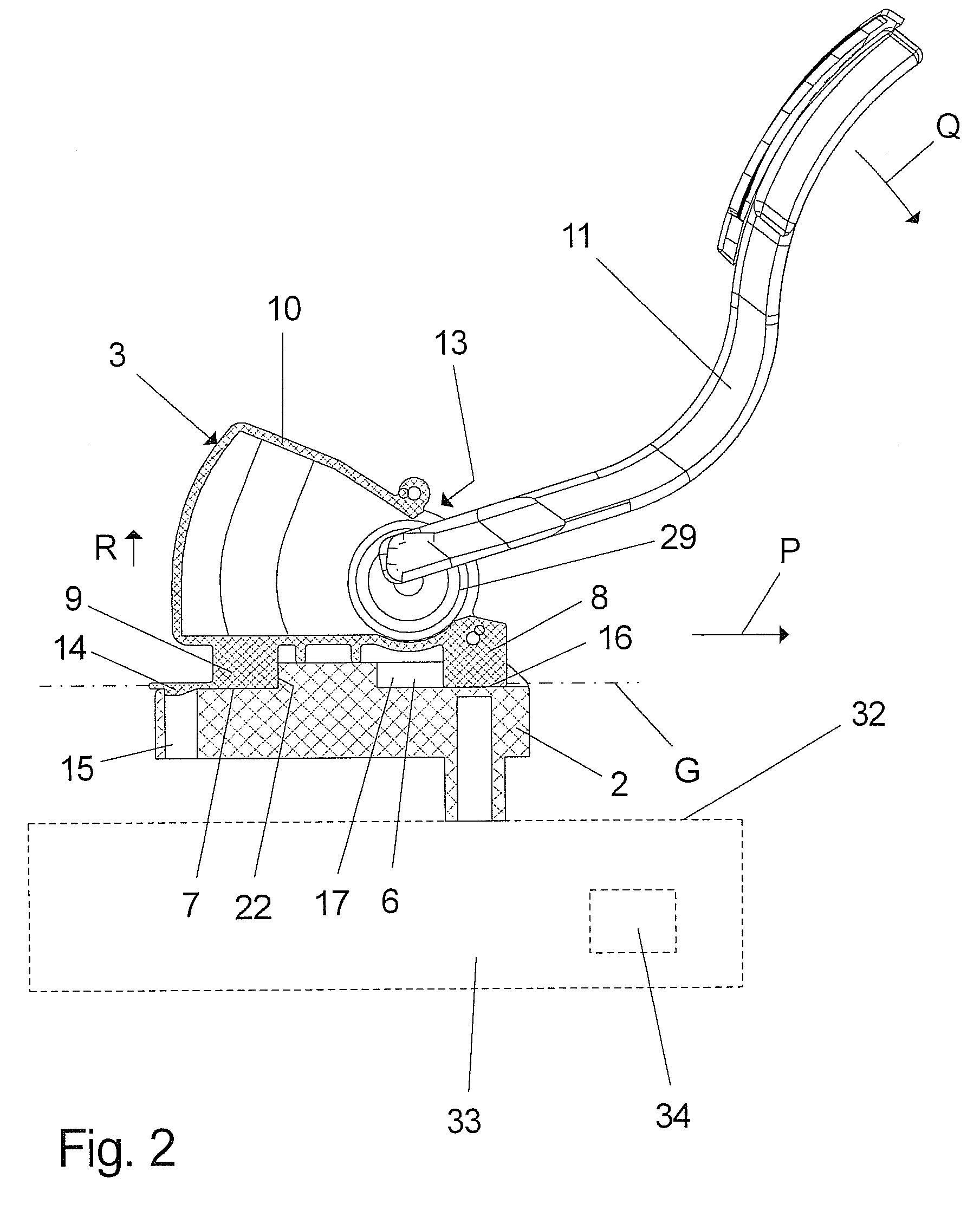 Pedal Arrangement for a Motor Vehilce