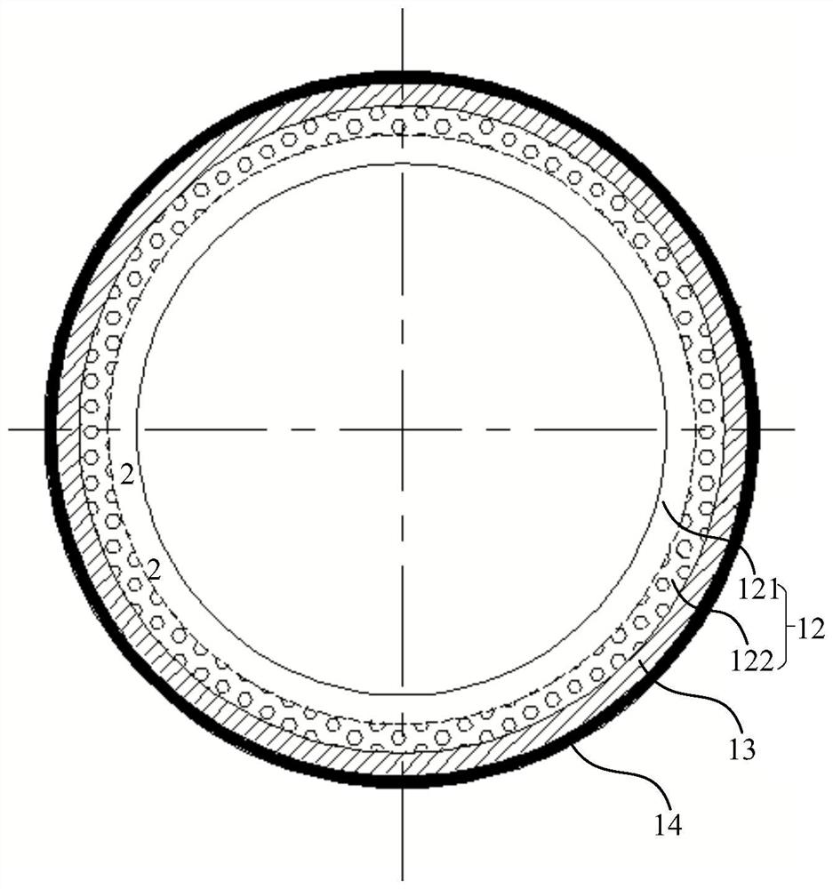 Composite gas cylinder and molding method thereof