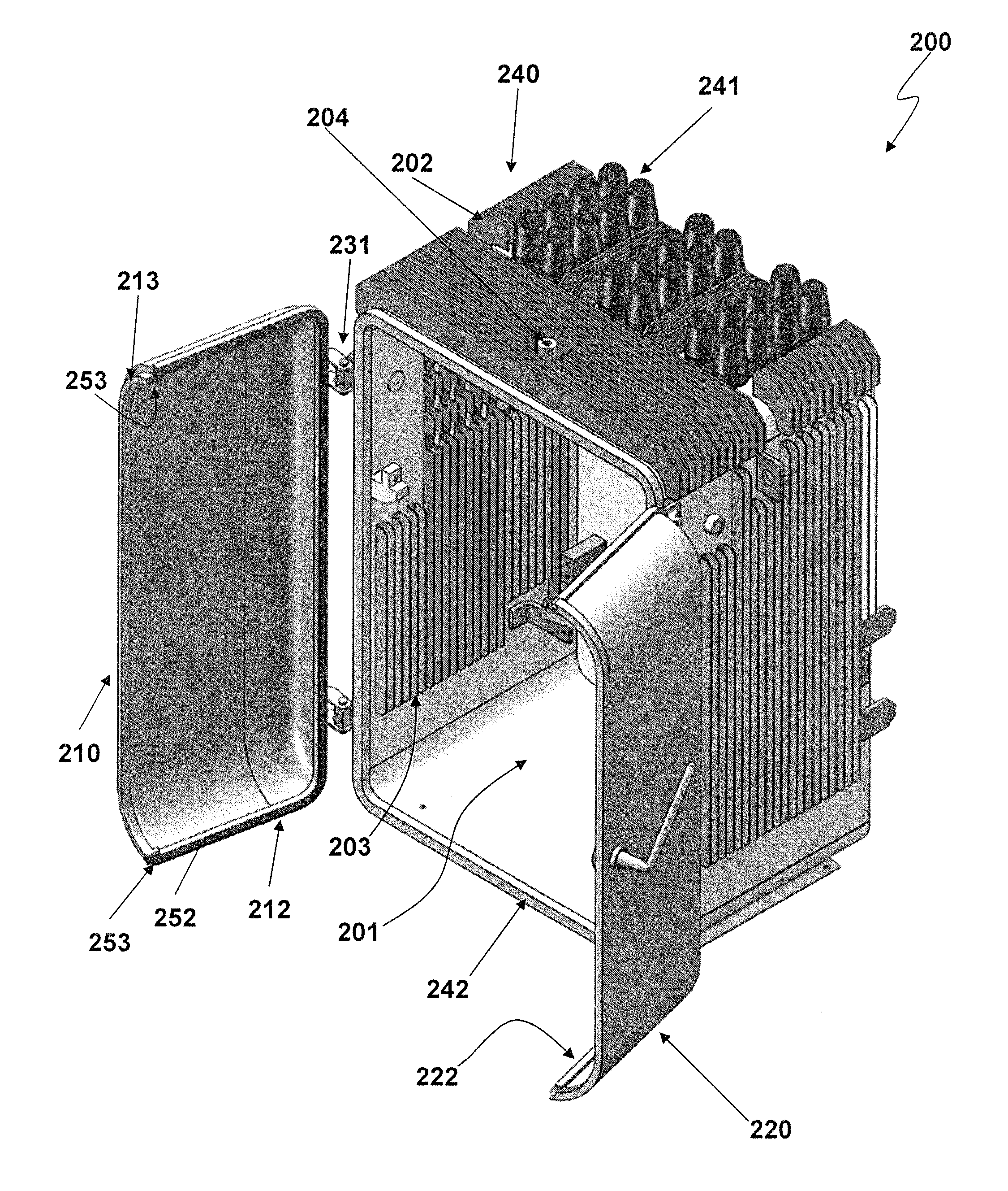 Enclosure for submersible network protectors