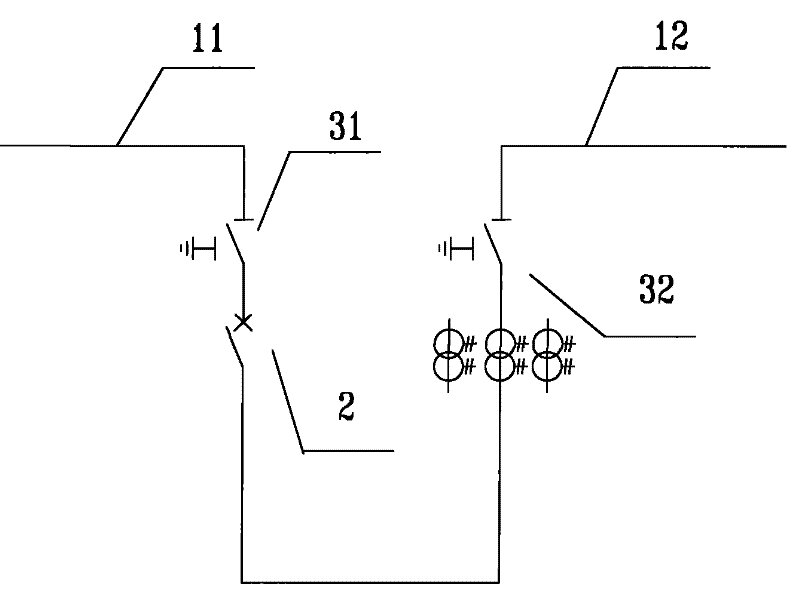 Electric blocking system of busbar sectionalizing switch