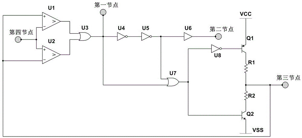 Buffer serial circuit based on transient voltage suppression