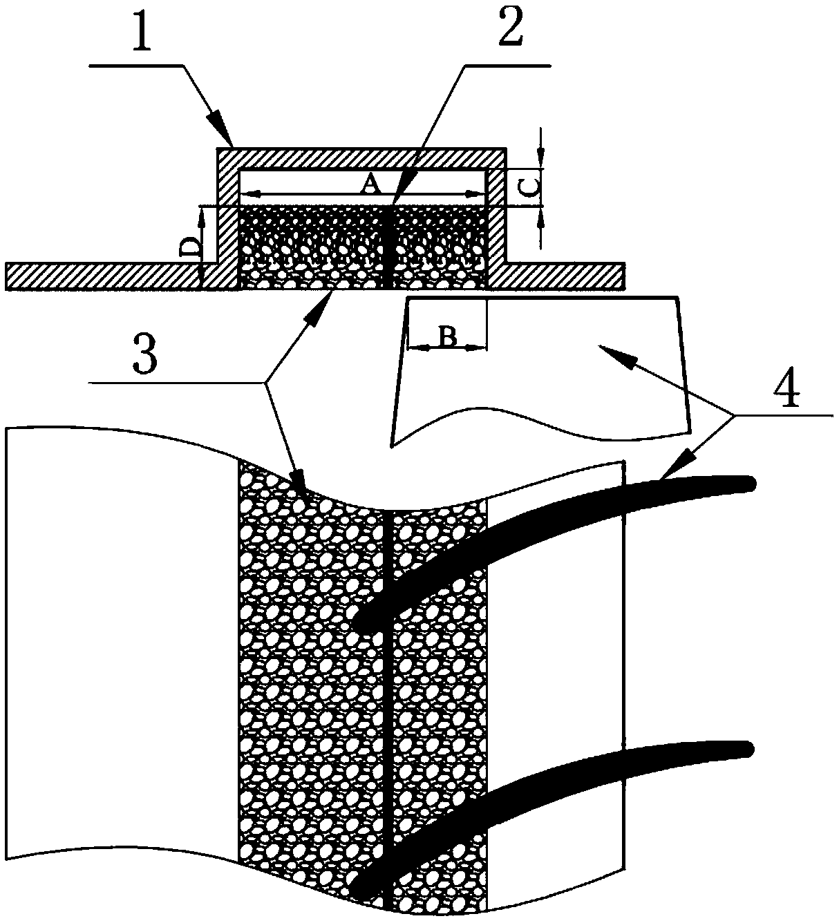 A compressor wall surface treatment device with functions of expanding stability and eliminating noise