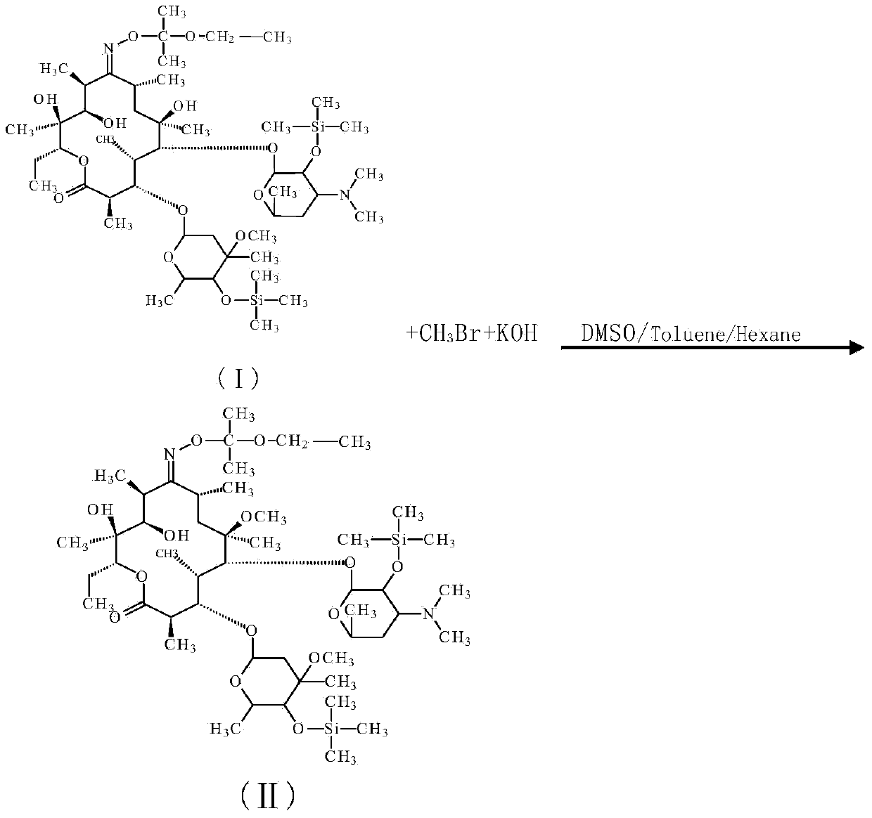 Preparation method for Clarithromycin intermediate