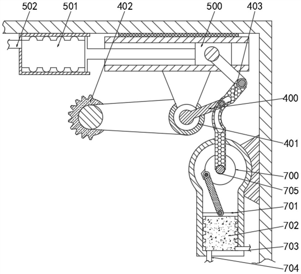 Maintenance device for household range hood