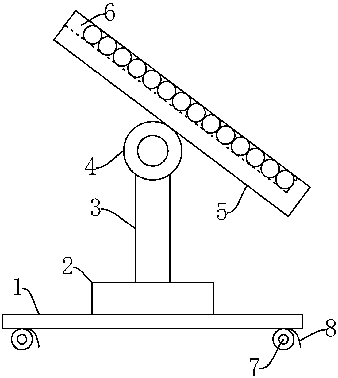 Table tennis ball collecting device for training