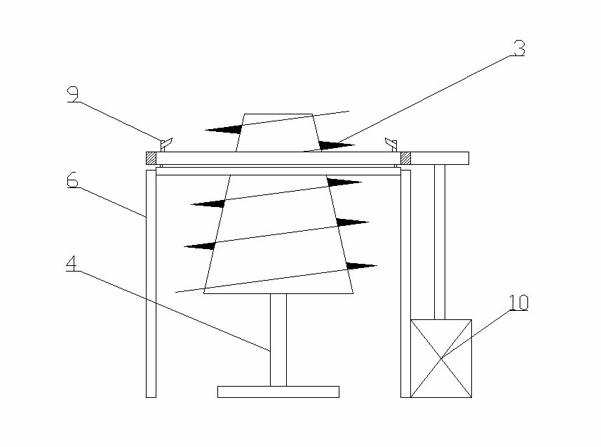 Assembly welding fixture and welding process for tank body and stirring blades of concrete mixer