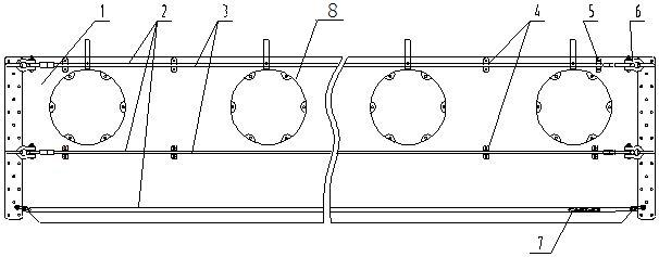 High strength oil fence with internal ballast chains