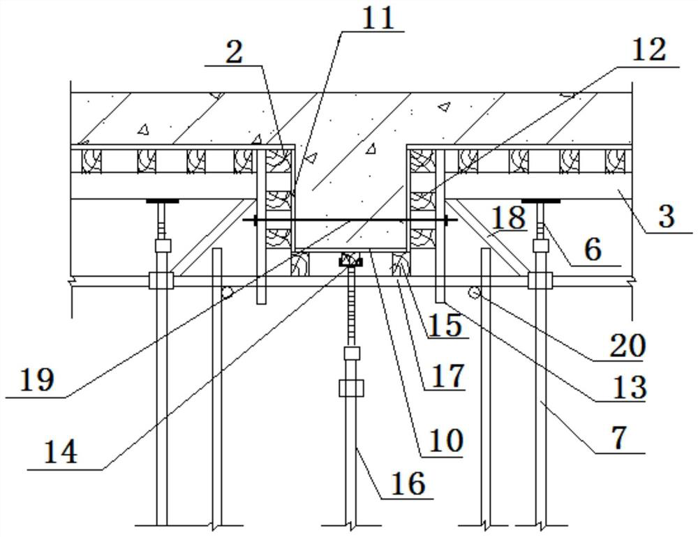 Early-dismantling formwork supporting system