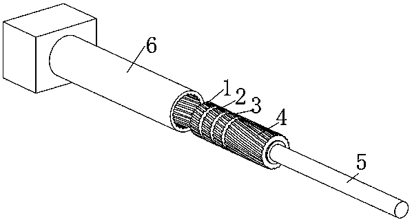 Artillery rifled line maintenance device and application method thereof