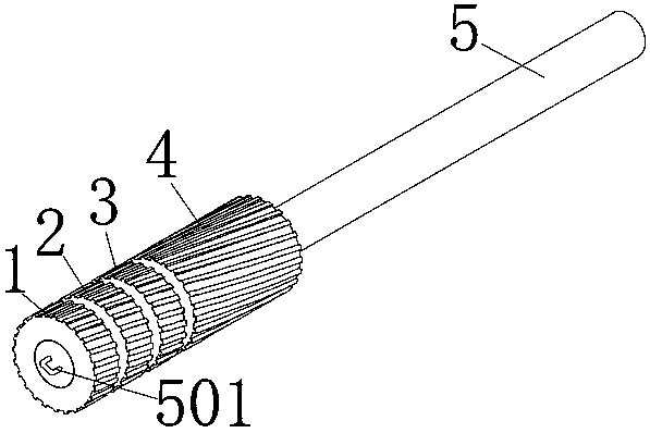 Artillery rifled line maintenance device and application method thereof