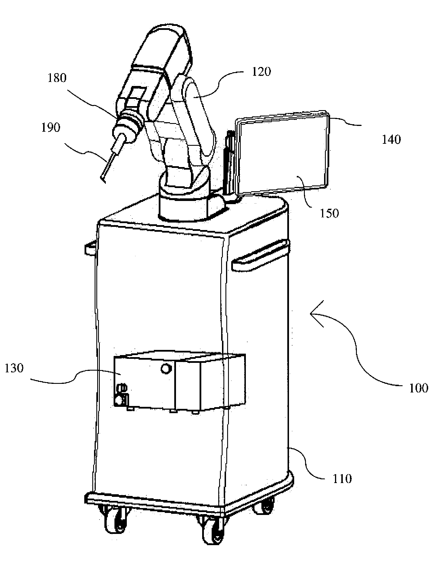 Imageless robotized device and method for surgical tool guidance