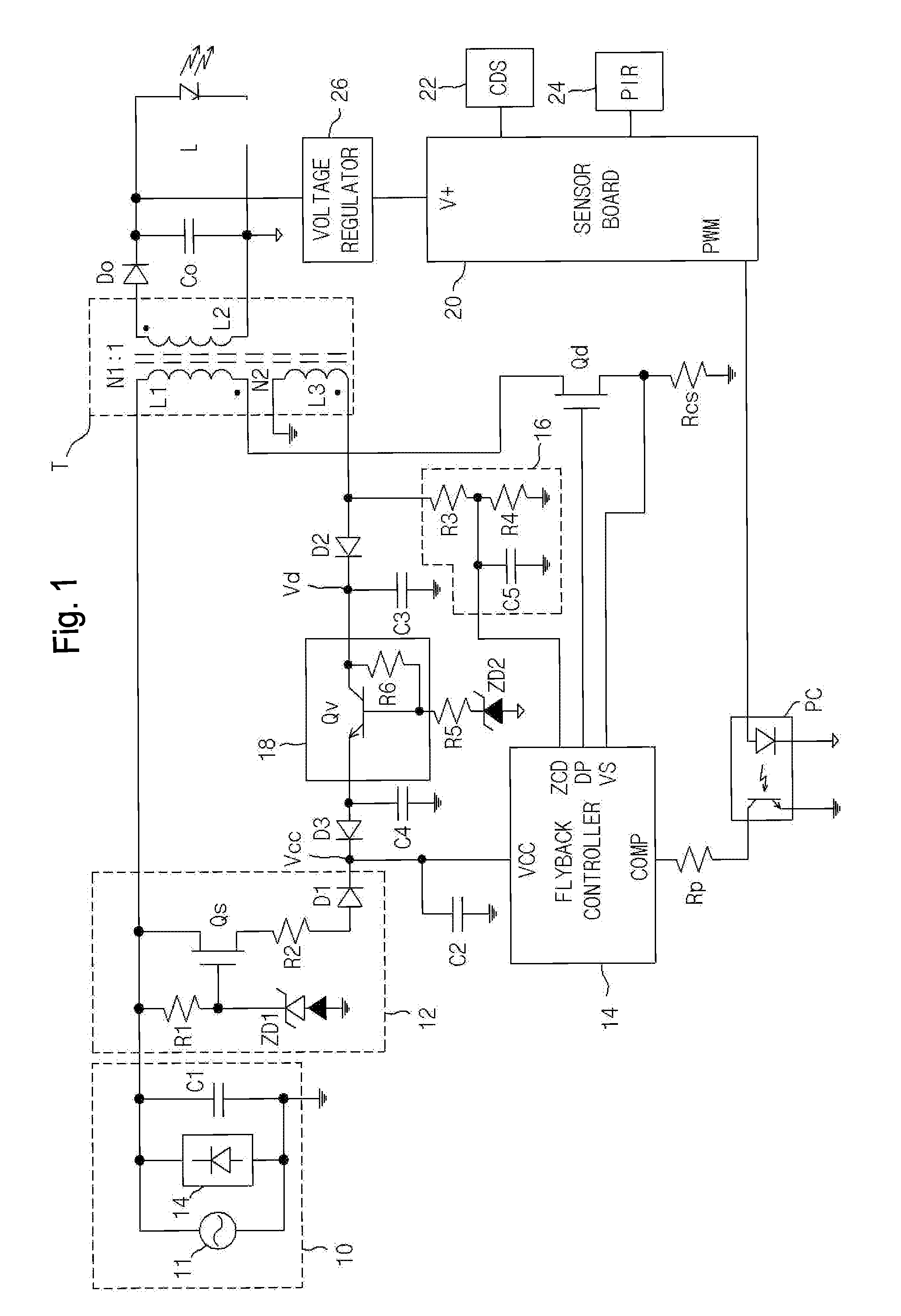 Power supply apparatus for LED lighting and LED lighting apparatus using the power supply apparatus