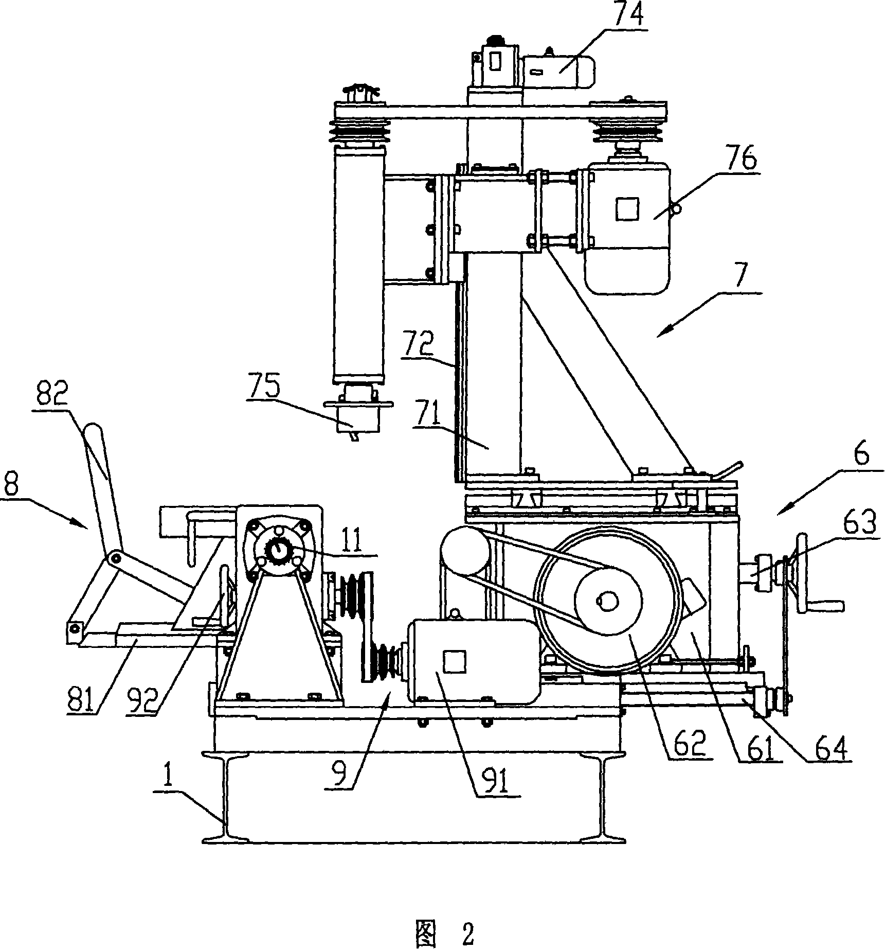 Carpentry machine tool used for log processing
