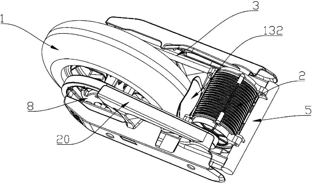 Power protection structure of motor medially-arranged type electric vehicle