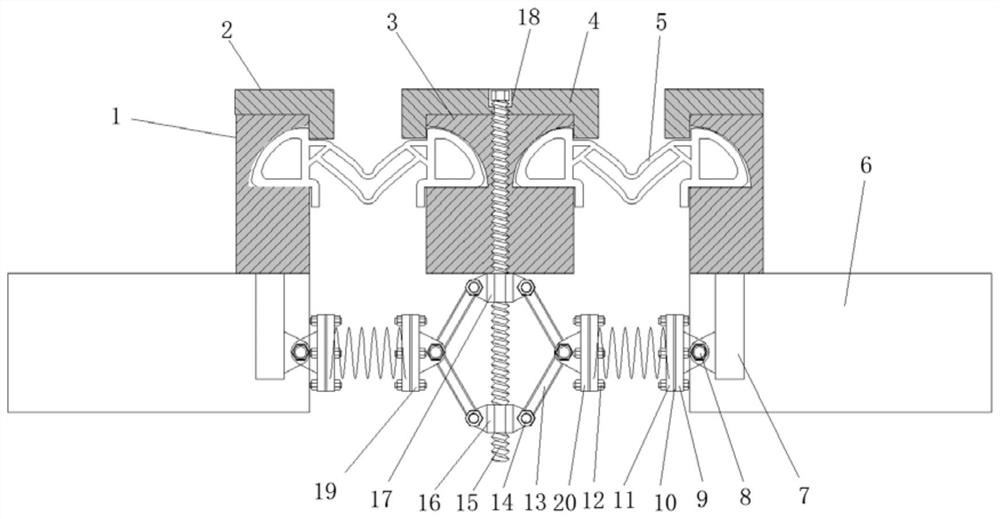 An assembly-combined replaceable modular telescopic device and its preparation process