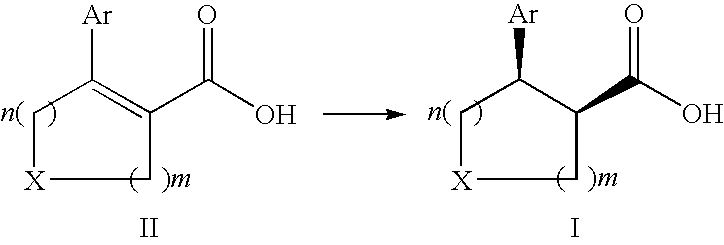 Process for the preparation of enantiomerically enriched cyclic beta-aryl or heteroaryl carbocyclic acids