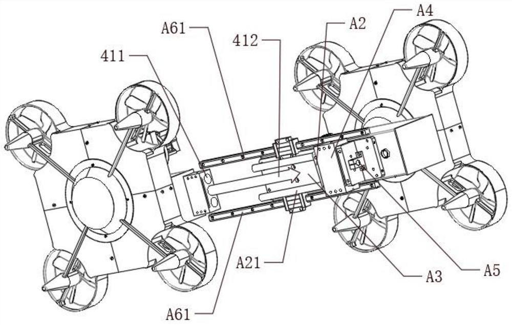 A docking structure and method of using a fire-fighting unmanned aerial vehicle