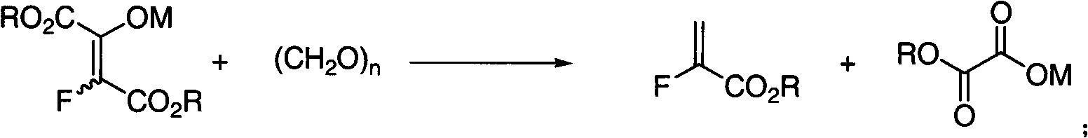 Preparation method of alpha-fluoroacrylate