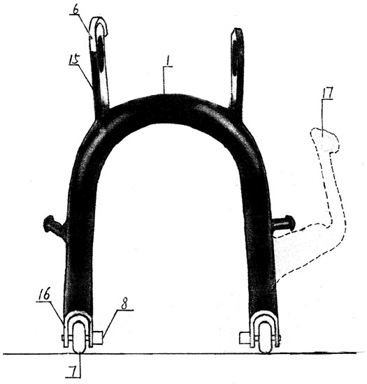 Pedal type anti-falling device of electric vehicle