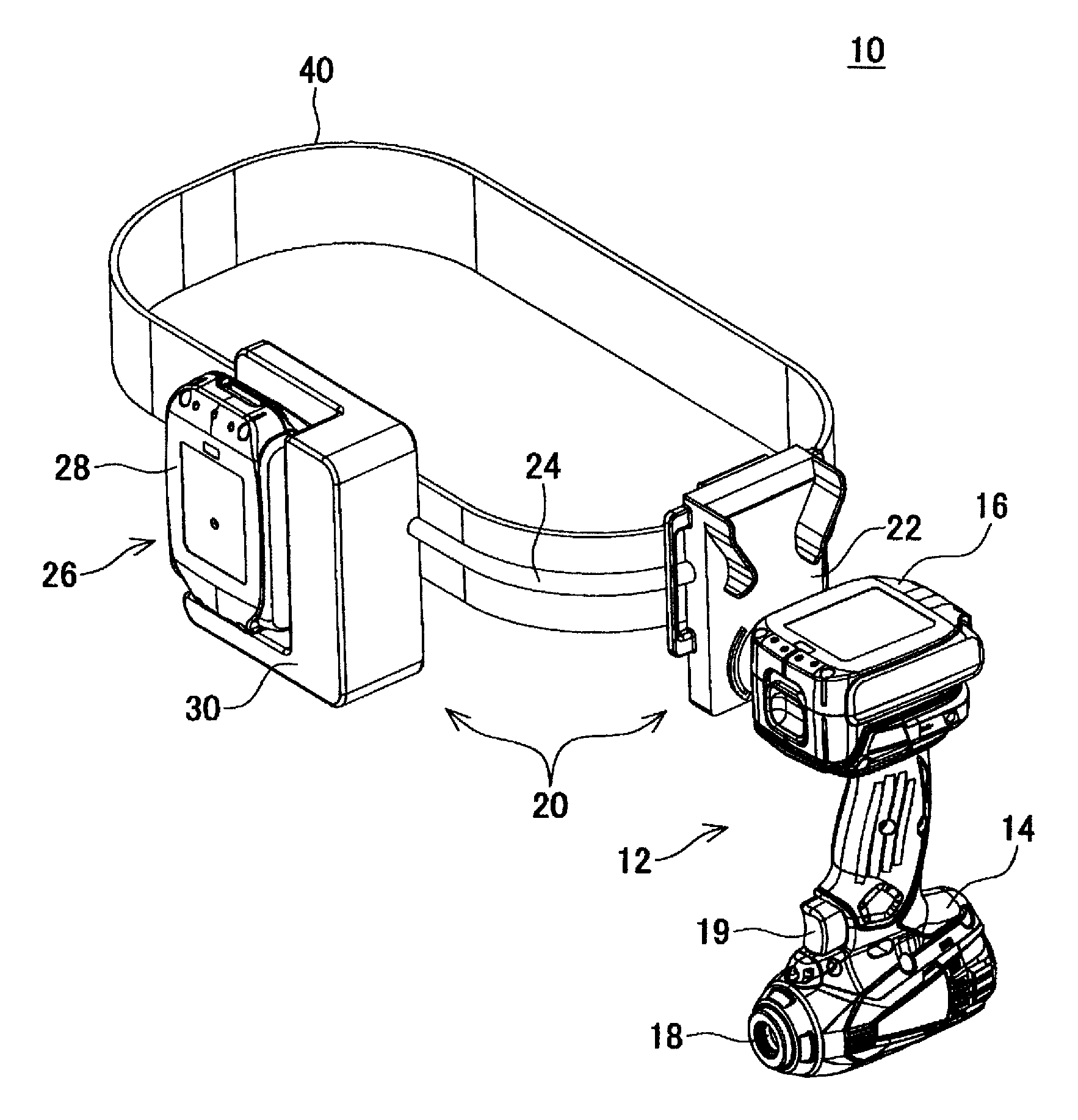 Charger for hand-held power tool, power tool system and method of charging a power tool battery