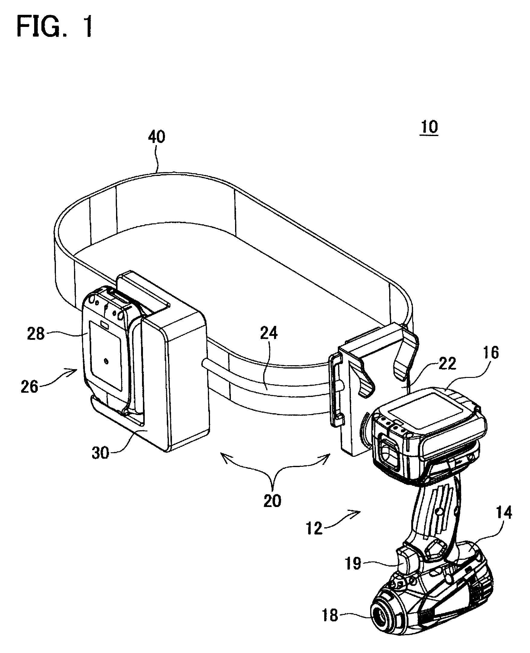 Charger for hand-held power tool, power tool system and method of charging a power tool battery