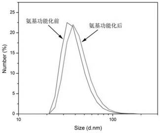 A kind of amino functionalized magnetic ferric iron tetroxide nanoparticles and preparation method thereof