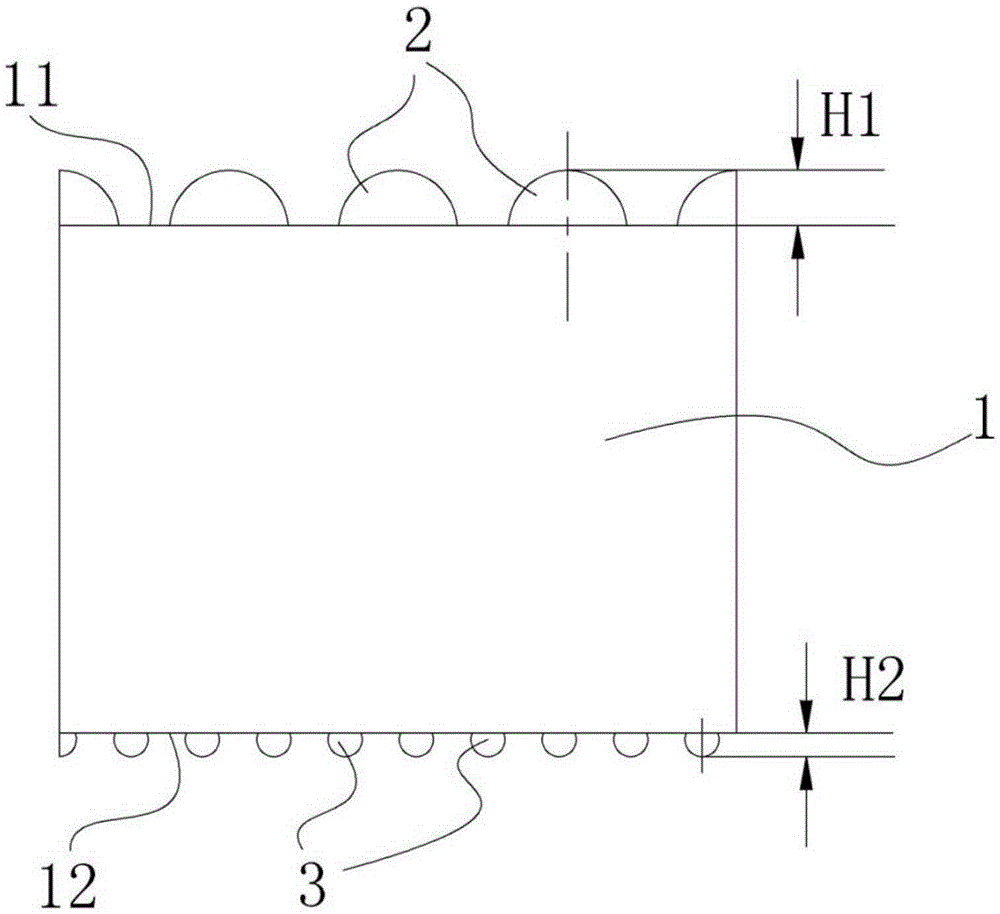PS light guide plate with double surfaces of point-like microstructures