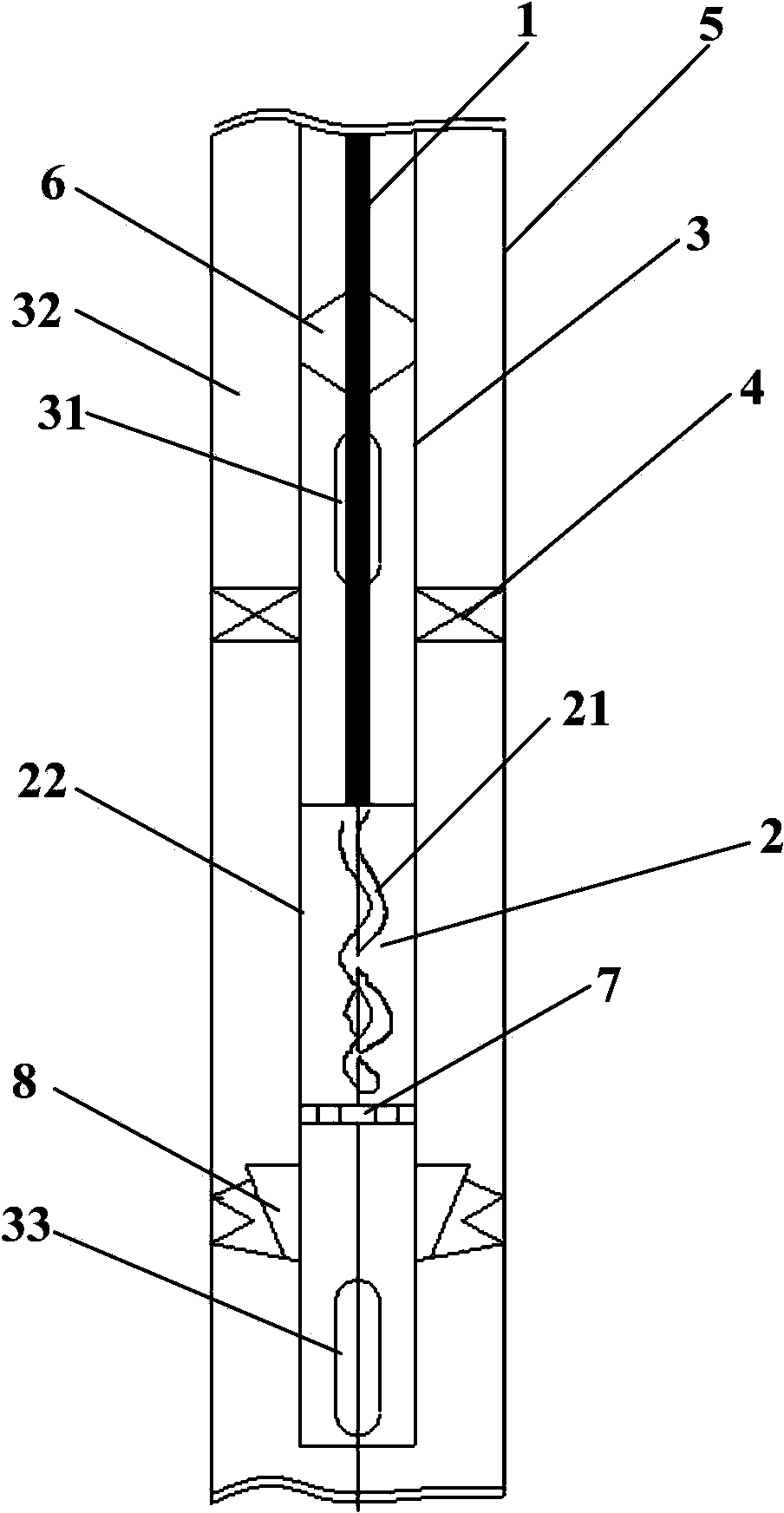 Screw-pump oil production technique pipe