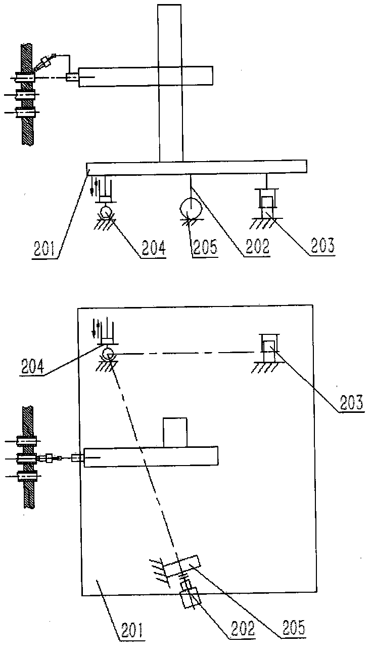 Automatic alignment device for tube plate welding robot