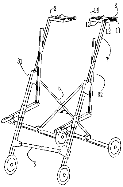 A stroller for travel