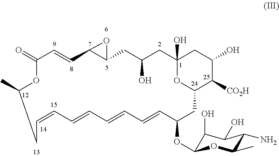Novel all-trans polyene amphoteric macrolide