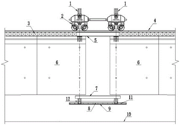 Construction method of existing railway line-spanned swing bridge ...