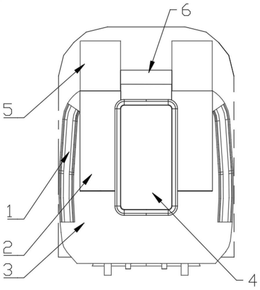Wind resistance braking device at vehicle end joint of high-speed railway vehicle