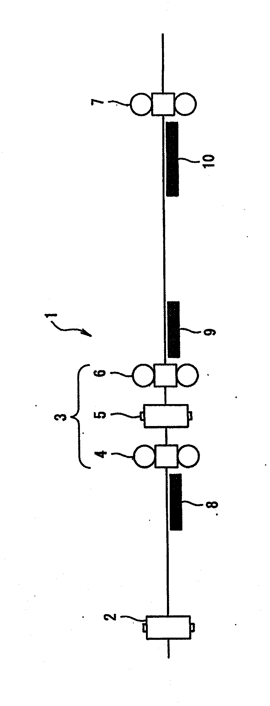 Cooling device in t-bar hot-rolling line, and t-bar manufacturing facility and manufacturing method