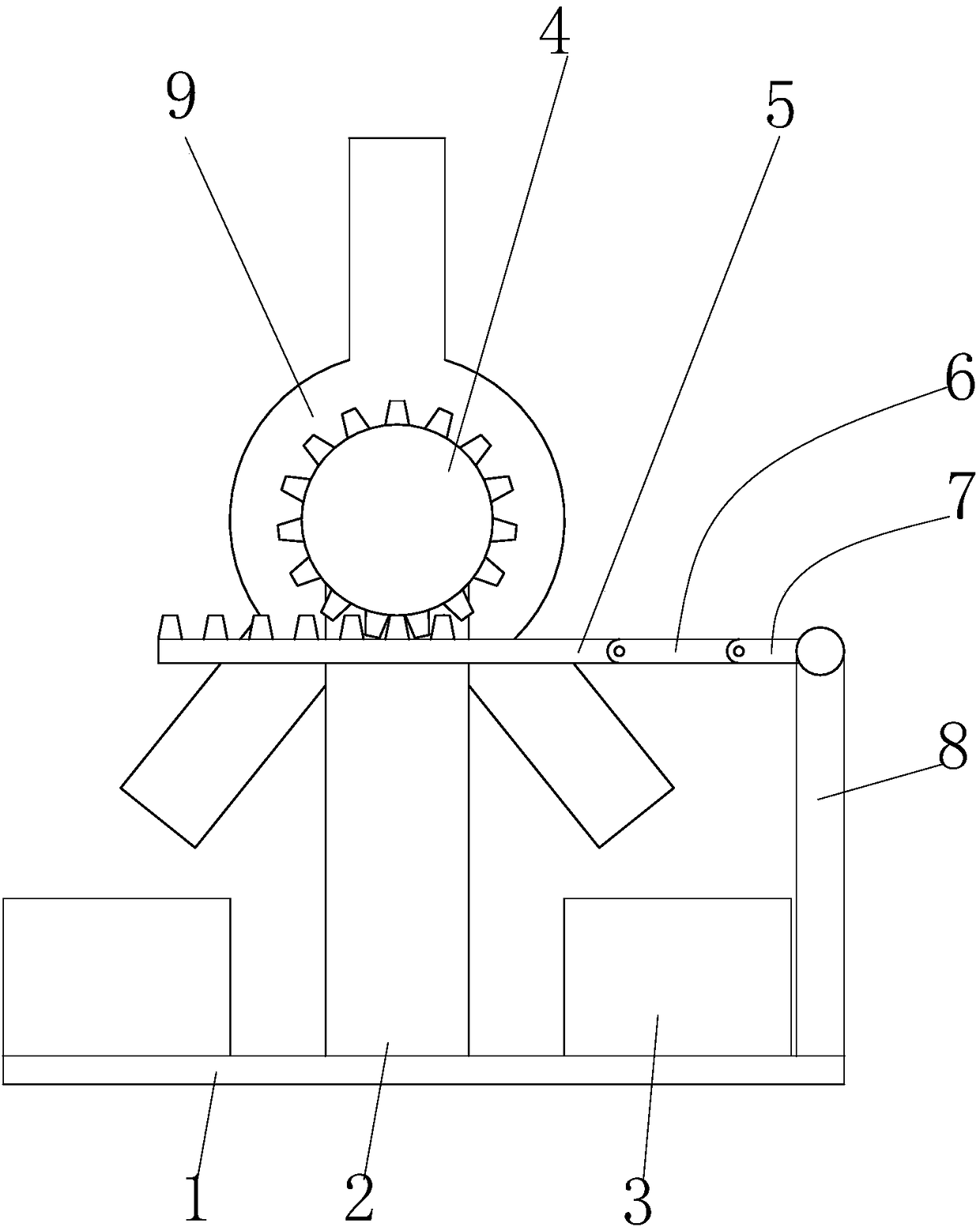 Edible oil flow dividing device