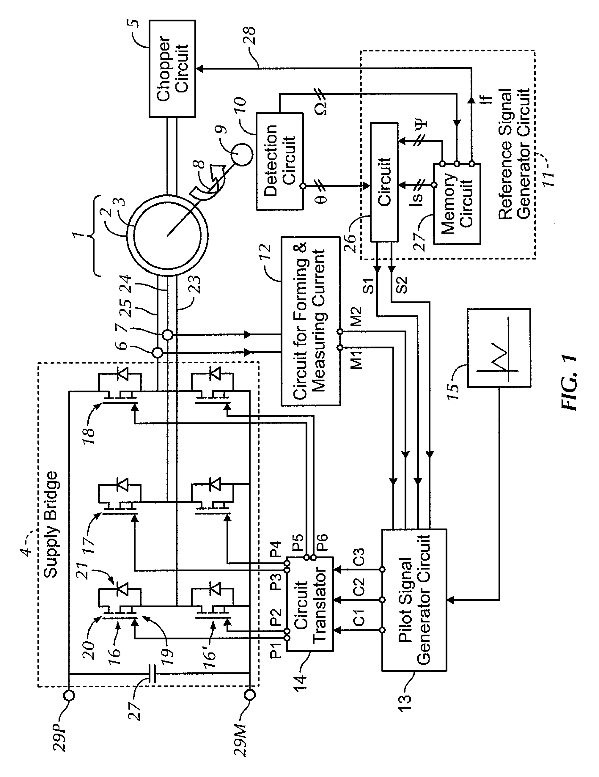 Pulse width modulation control circuit for a multimode electrical machine, and a multimode electrical machine equipped with such a control circuit