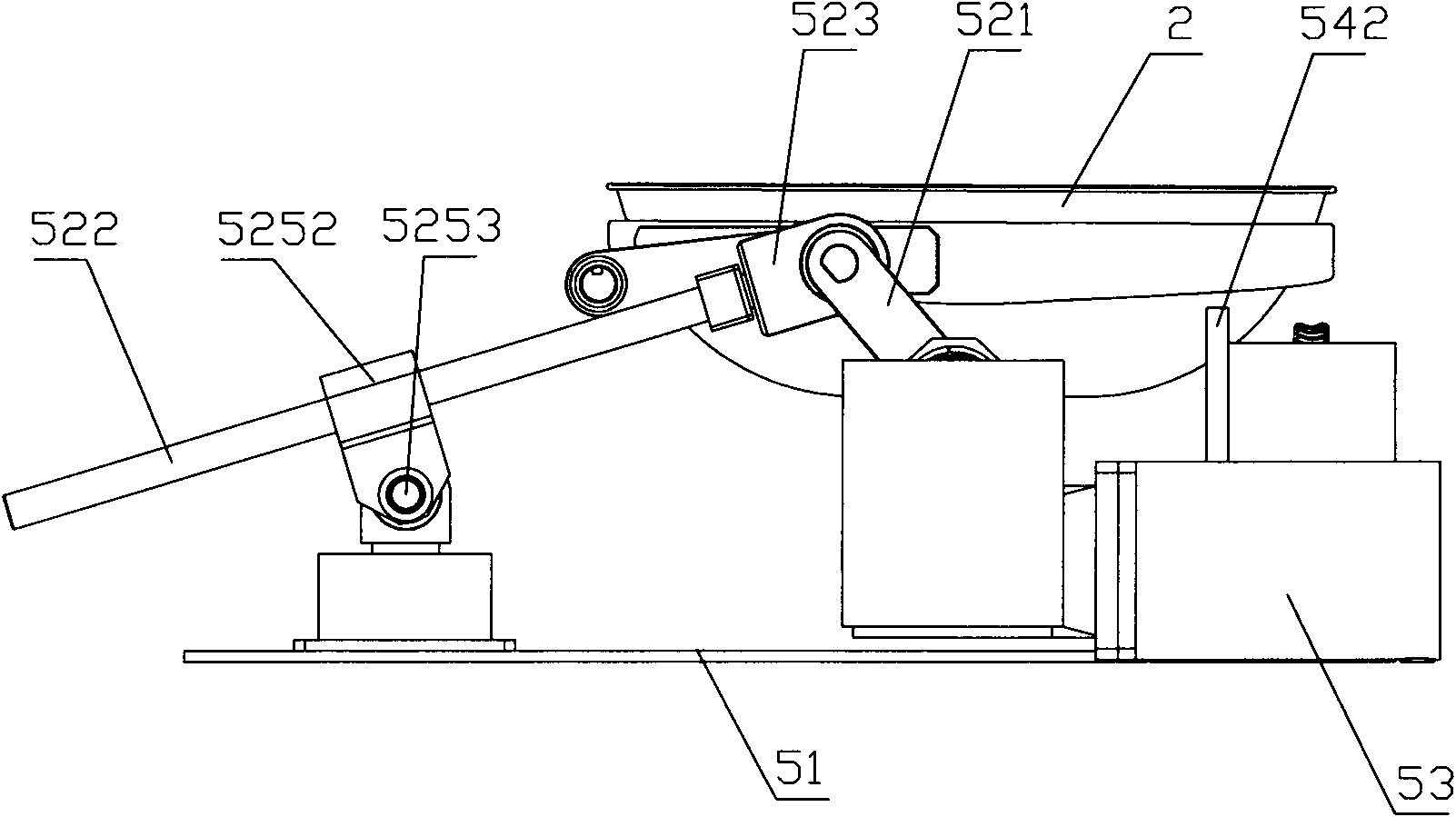 Cookware moving device and cooking equipment applying same