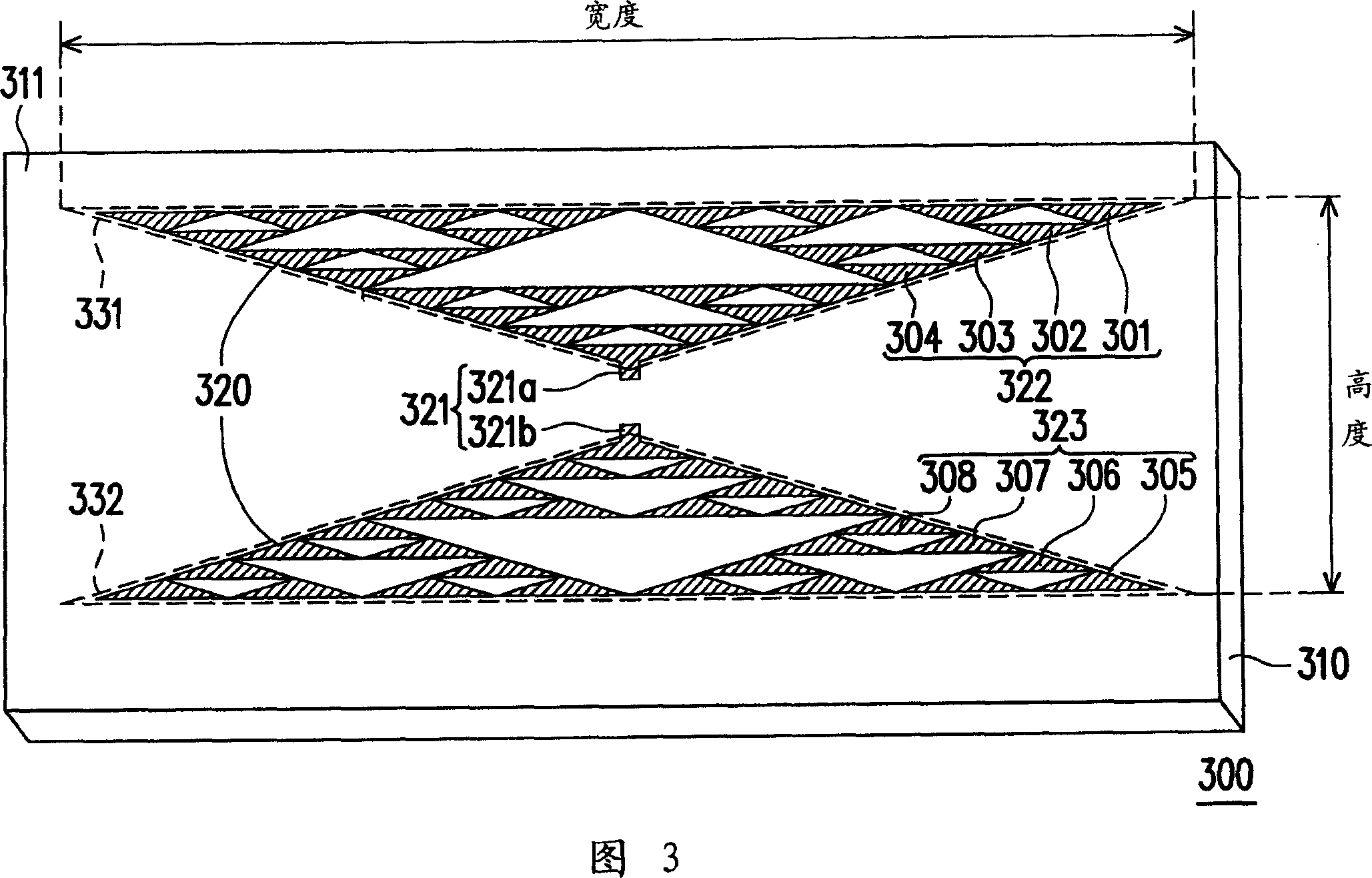 Flat plate antenna of radio frequency identification tag