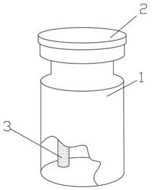 Docetaxel injection storage device and preparation method thereof