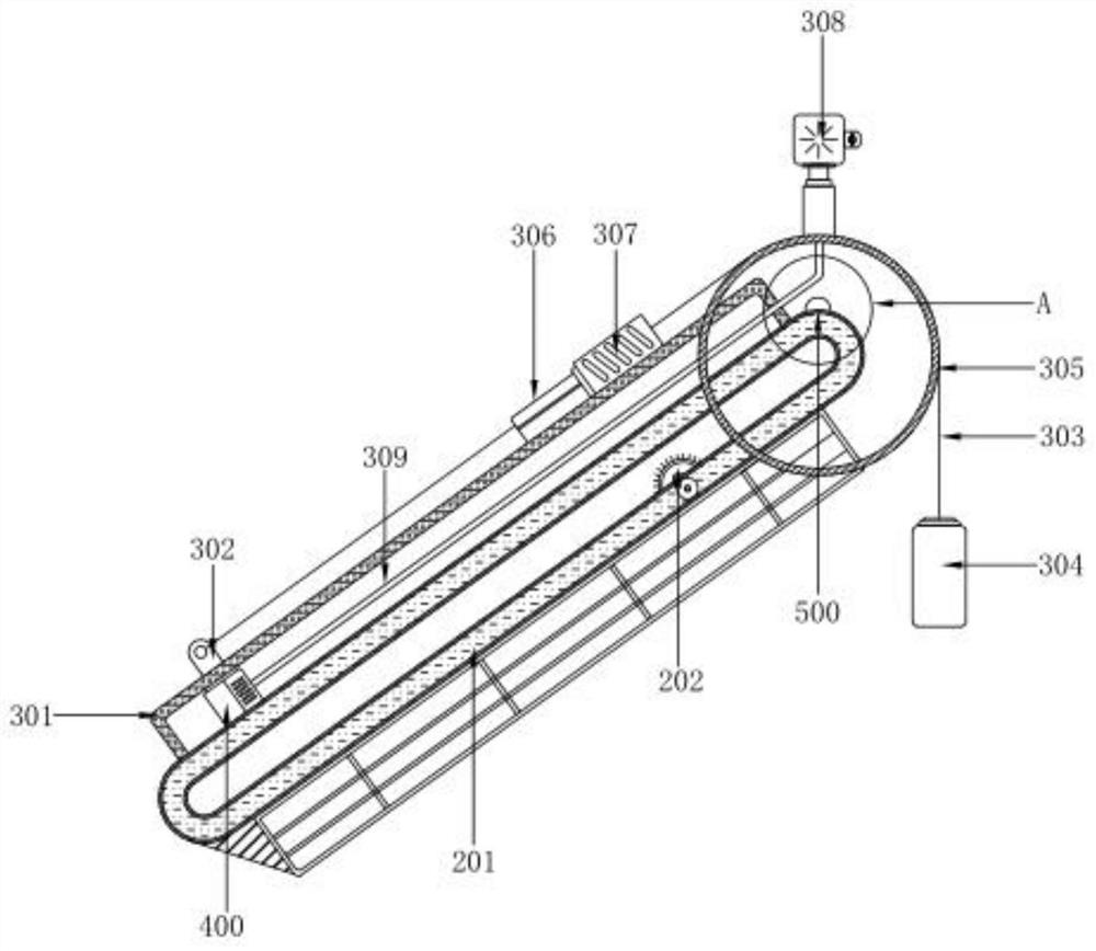 A cleanable photovoltaic power generation device with continuous circulation in windy and dusty areas