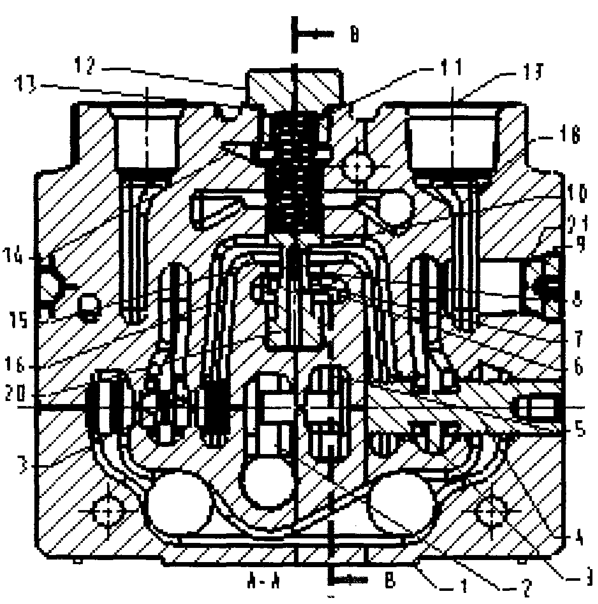 Electrohydraulic ratio multi-channel control valve with convertible pressure compensation mode