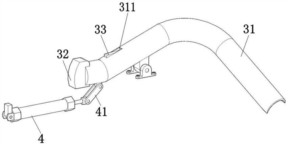 Outbound device in a garment hanging system