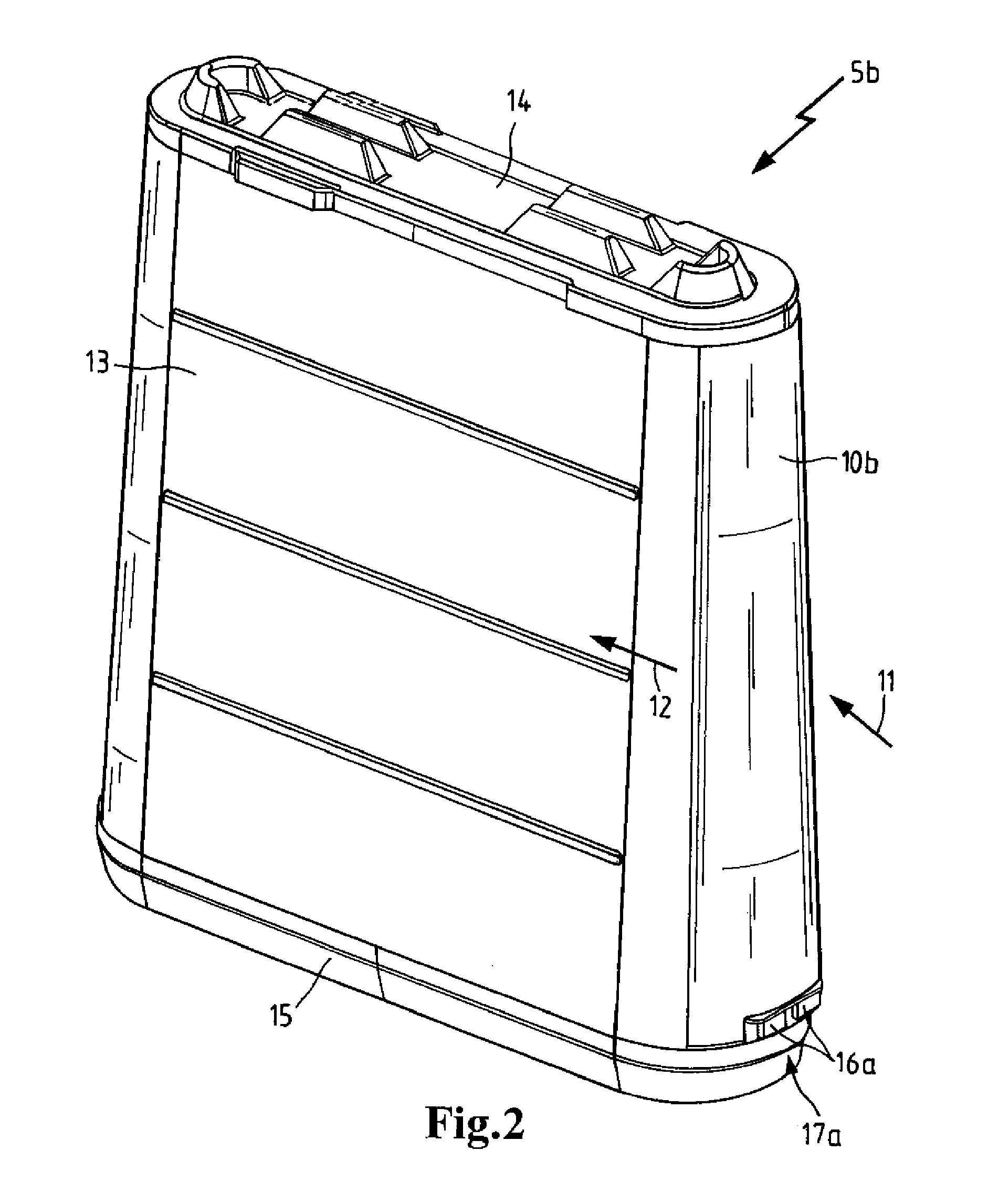 Filter element for an air inlet system