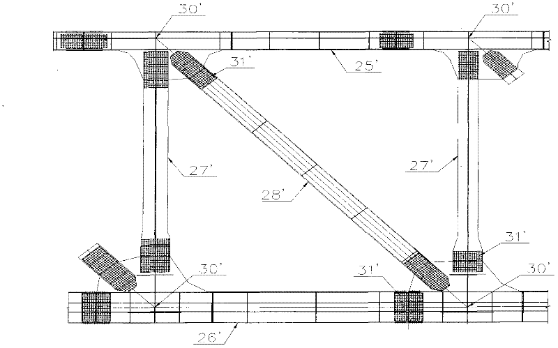 Truss sheet unit of steel truss girder, steel truss girder structure and mounting method thereof
