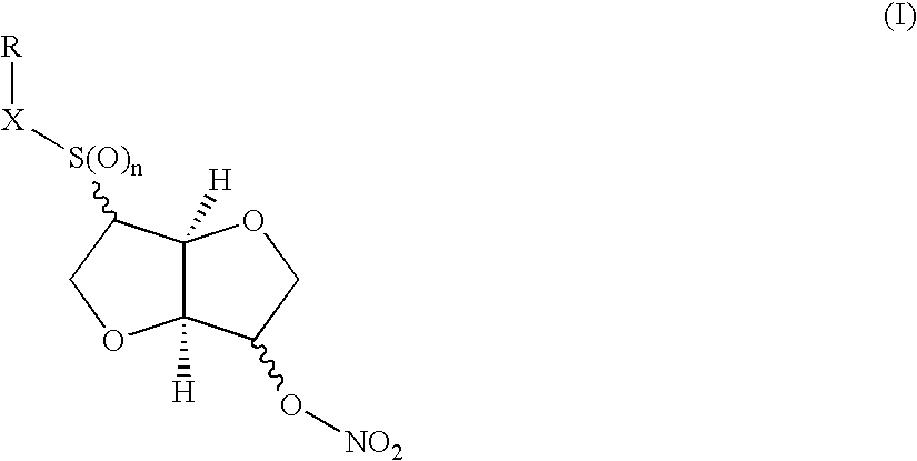 Method of treating ocular hypertension and intestinal disorders by using dianhydrohexite mononitrate derivatives