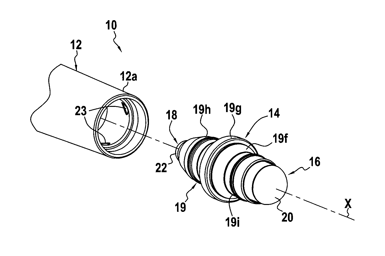 Manual device comprising an invertible end piece ofr a capactivie screen